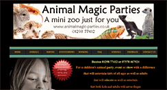 Desktop Screenshot of animalmagic-parties.co.uk