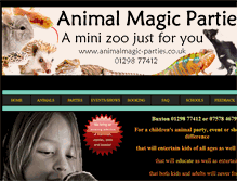 Tablet Screenshot of animalmagic-parties.co.uk